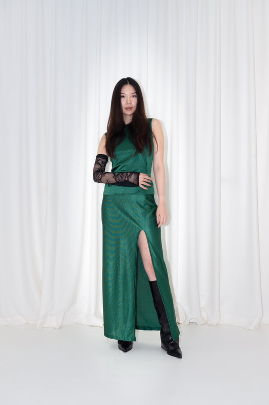 Emerald Sculpted Duo